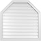 Ekena Millwork Octagonal Top Surface Mount PVC Gable Vent w/ 2"W x 1-1/2"P Brickmould Frame, 34"W x 34"H GVPOT34X3402SF - alternate 1